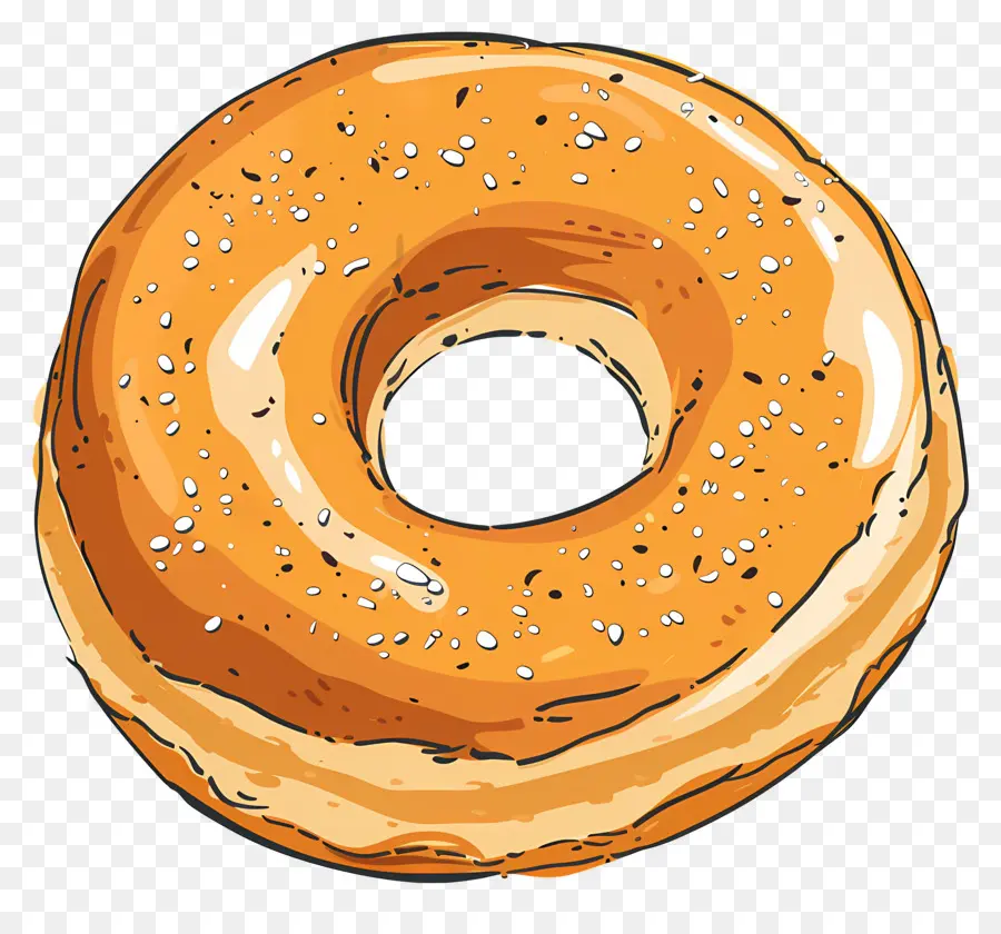 Bagel，Pão De Desenho Animado PNG