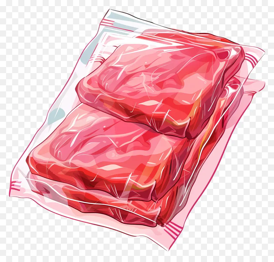 Pacote De Carne Congelada，A Carne Crua PNG