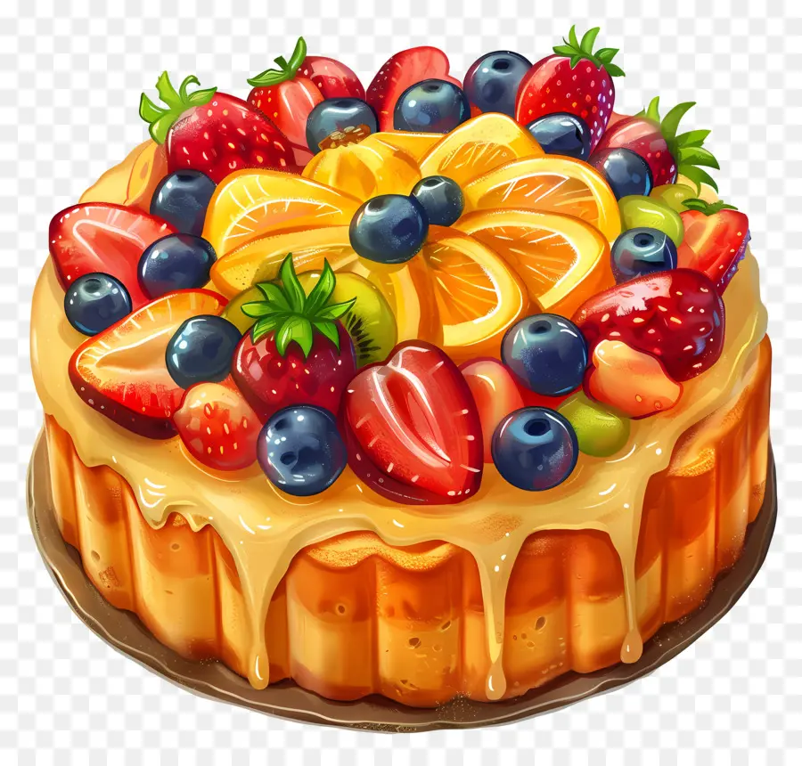 Torta De Frutas，Sobremesa PNG