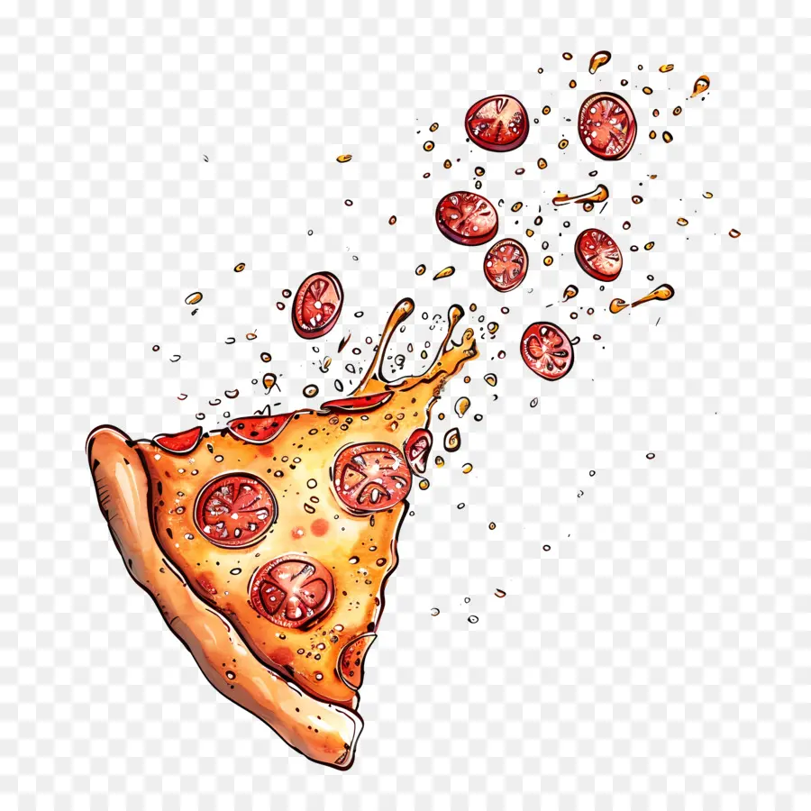 Fatia De Pizza，Queijo PNG