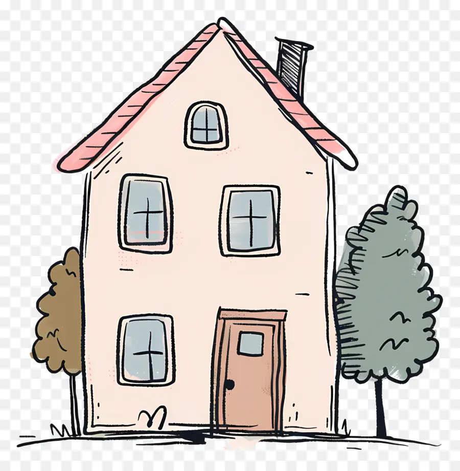 Casa Pequena E Fofa De Doodle，Lar PNG