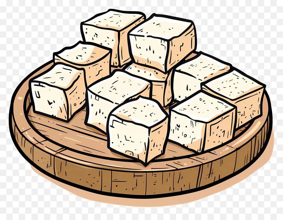 Cubos De Tofu，Placa PNG