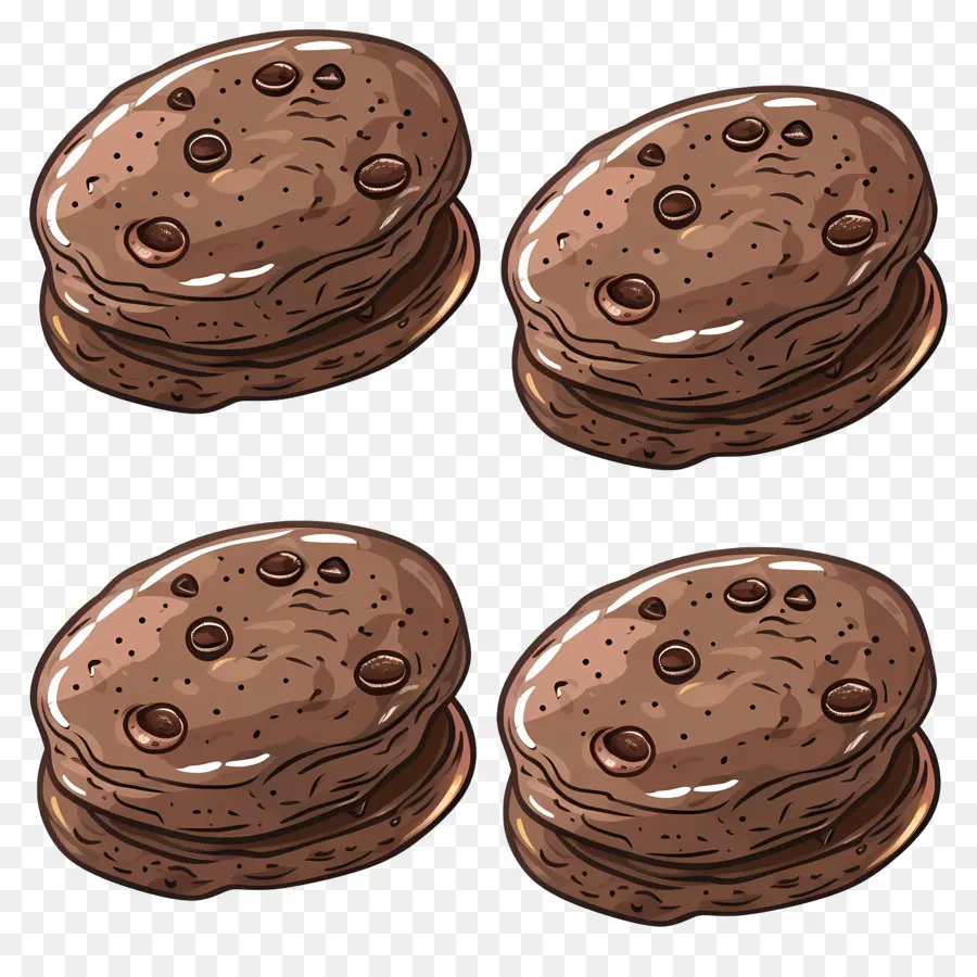 Cookies De Chocolate，Chocolate Chip Cookie PNG