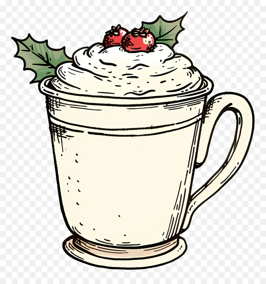 Xícara Com Chantilly，Caneca PNG