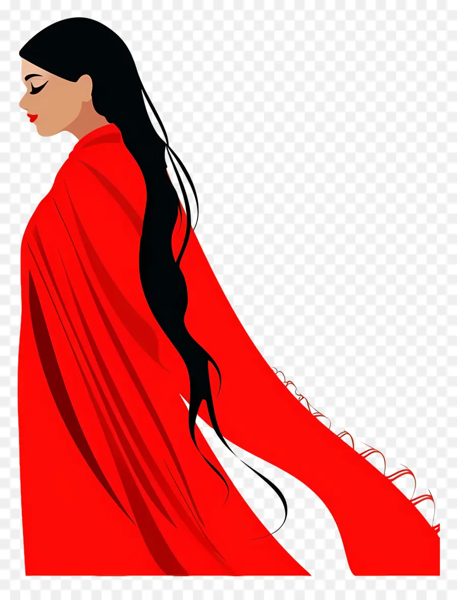 Mulher De Vermelho，Vestido Vermelho PNG