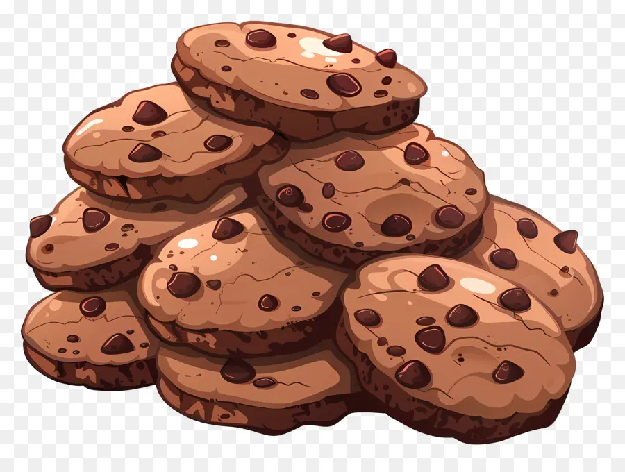 Cookies De Chocolate，Chocolate Chip Cookies PNG