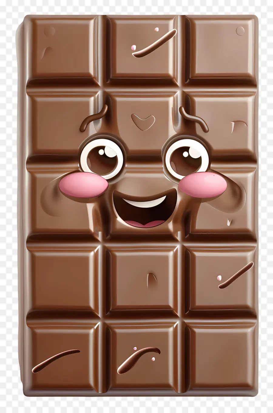 Emoji De Barra De Chocolate，Barra De Chocolate De Desenho Animado PNG