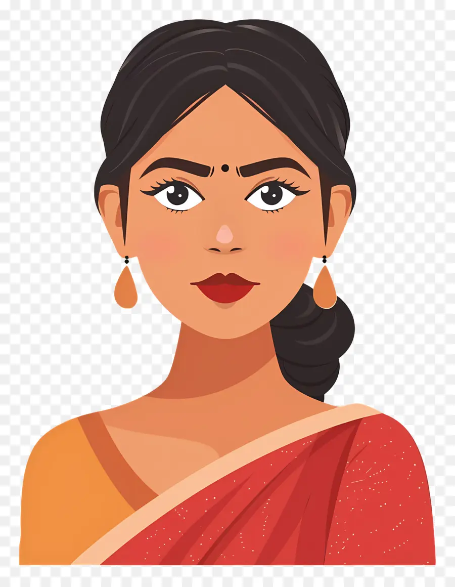 Mulher Marathi Indiana，Sari Indiano PNG