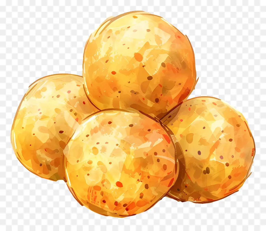 Bolas Fritas，Lanche PNG