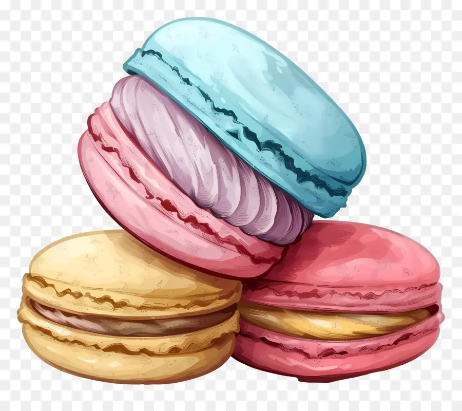 Macarons，Sobremesa PNG