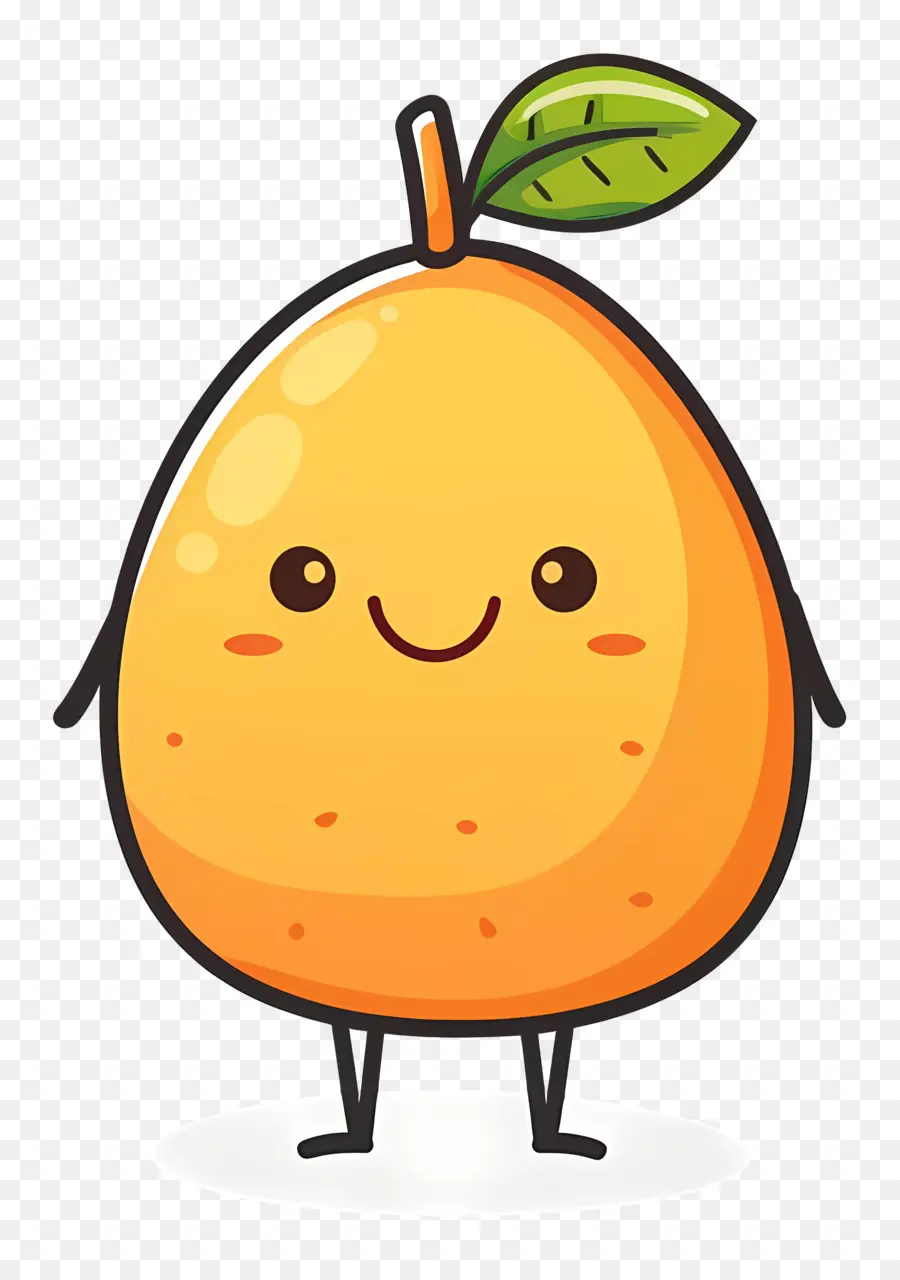 Bonito Mango，Cartoon Laranja PNG