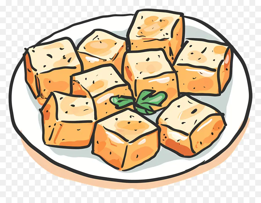 Tofu Frito，Tofu PNG