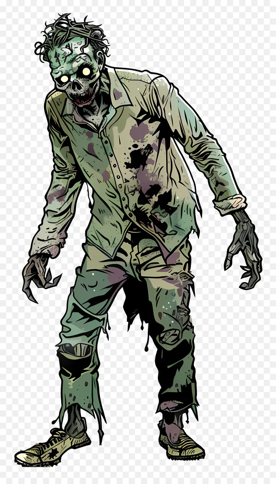 Zombie Assustador，Zombie PNG