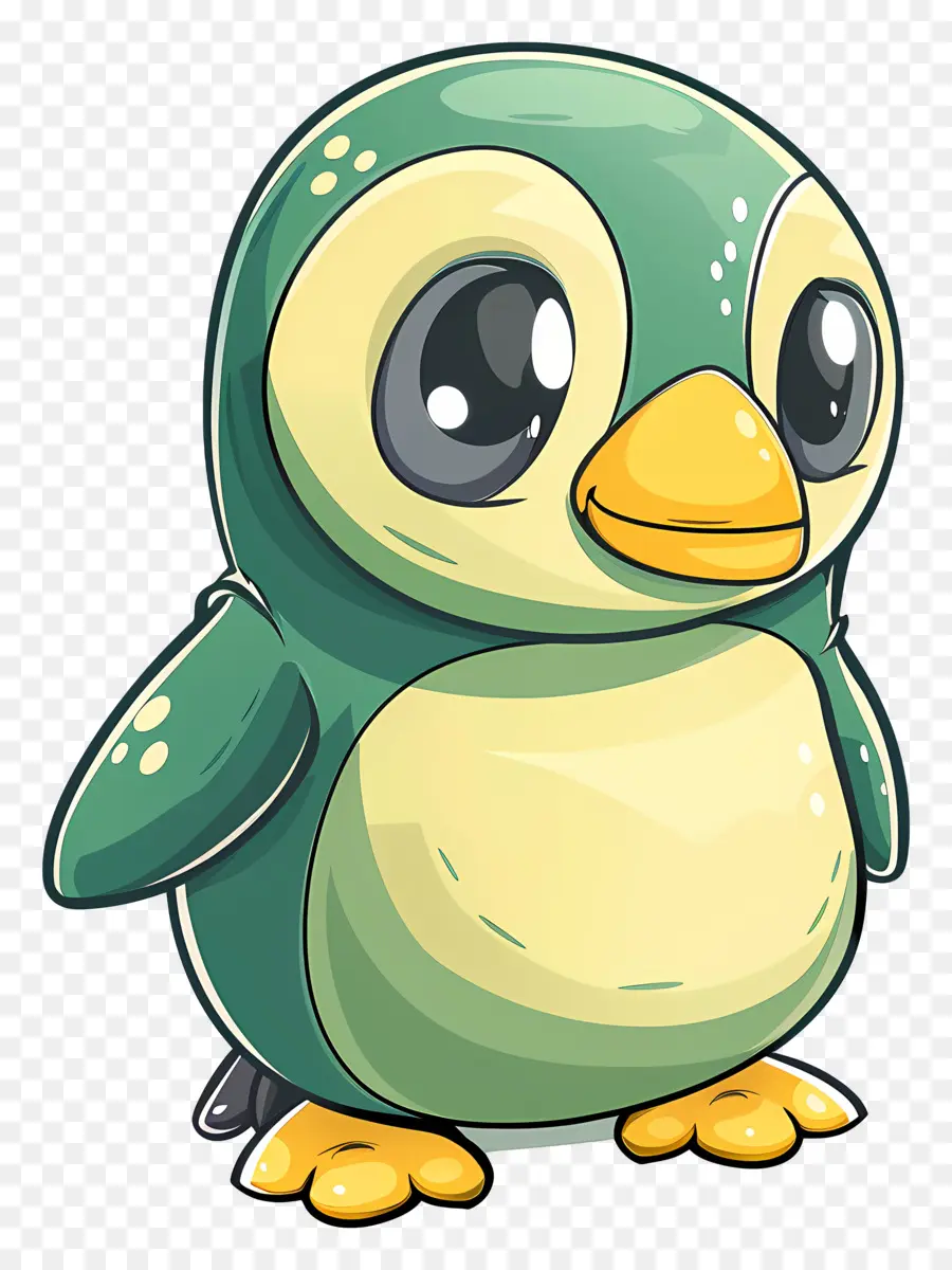 Pinguim De Desenho Animado，Pássaro PNG