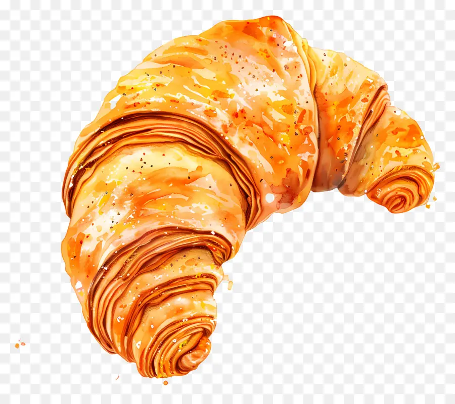 Croissant，Baguete Francesa PNG