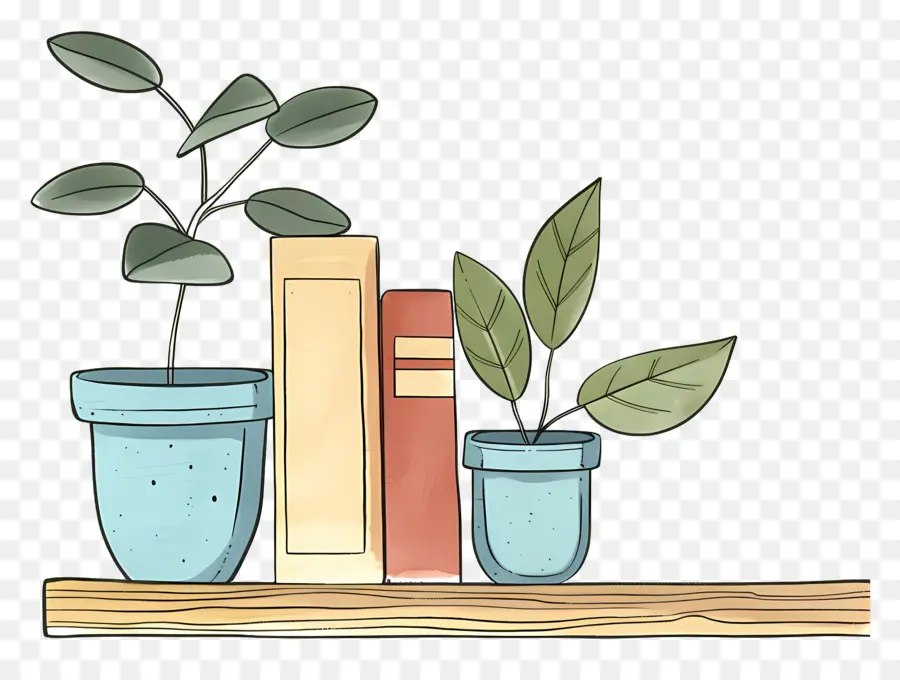 Livros E Plantas，Livros PNG