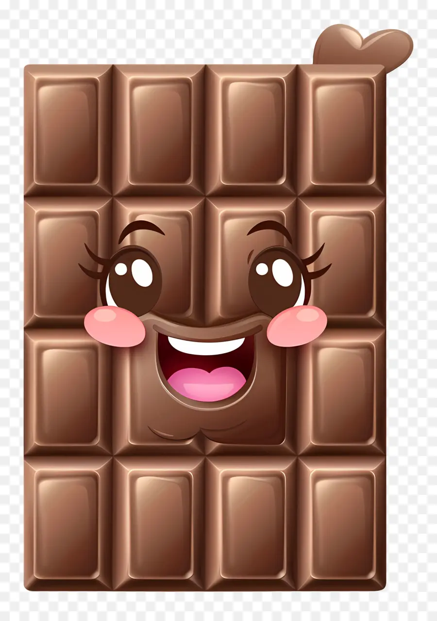 Emoji Da Barra De Chocolate，Chocolate Ao Leite PNG