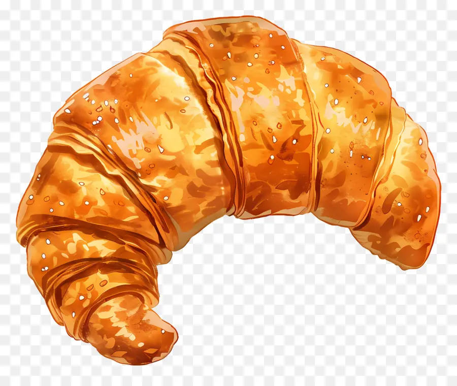 Croissant，Pastelaria PNG