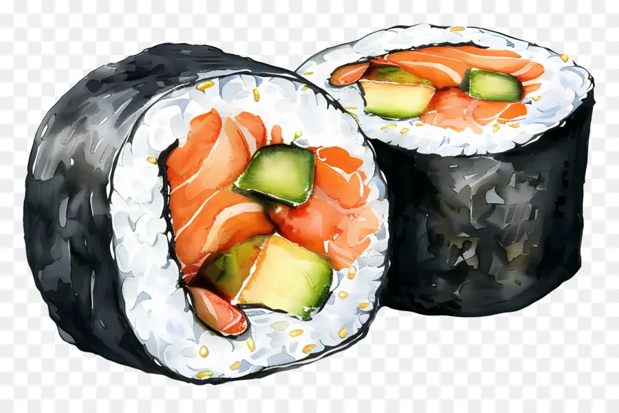 Maki Sushi Roll，Sushi PNG