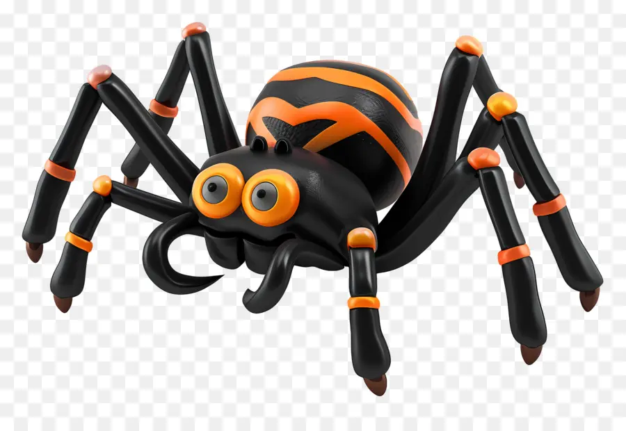 Halloween Aranha，Aranha Preta E Laranja PNG