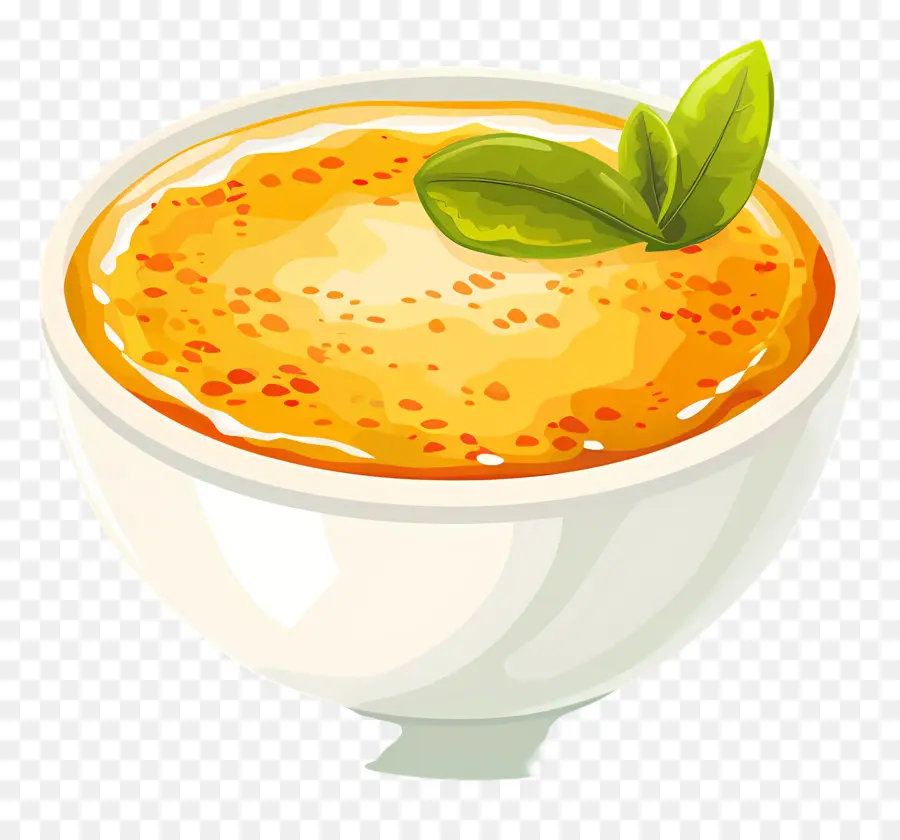 Crème Brûlée，Sopa De Abóbora Cheirosa PNG