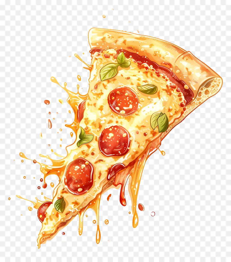 Fatia De Pizza，Queijo PNG