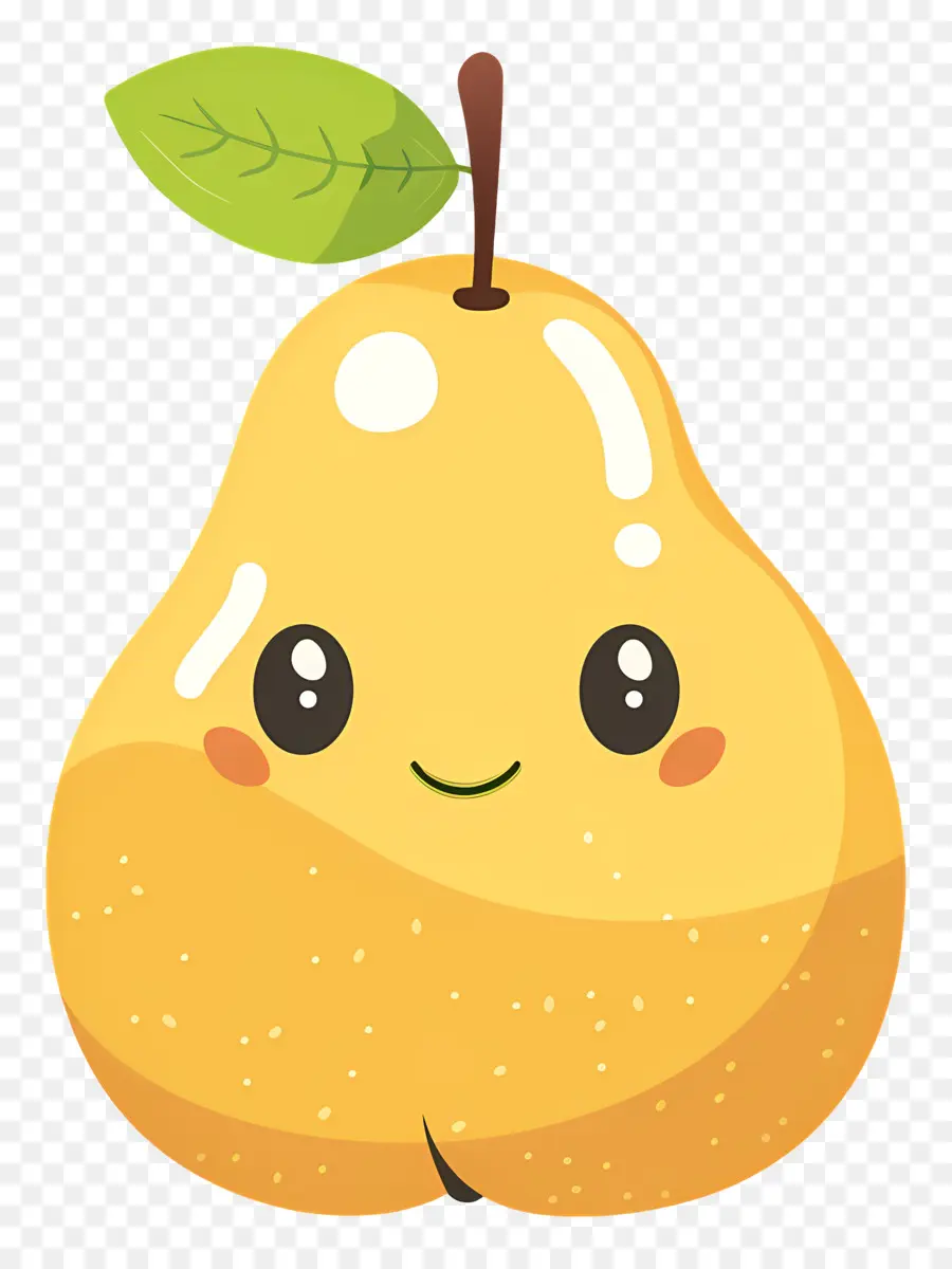 Pera Dos Desenhos Animados，Fruto Amarelo PNG