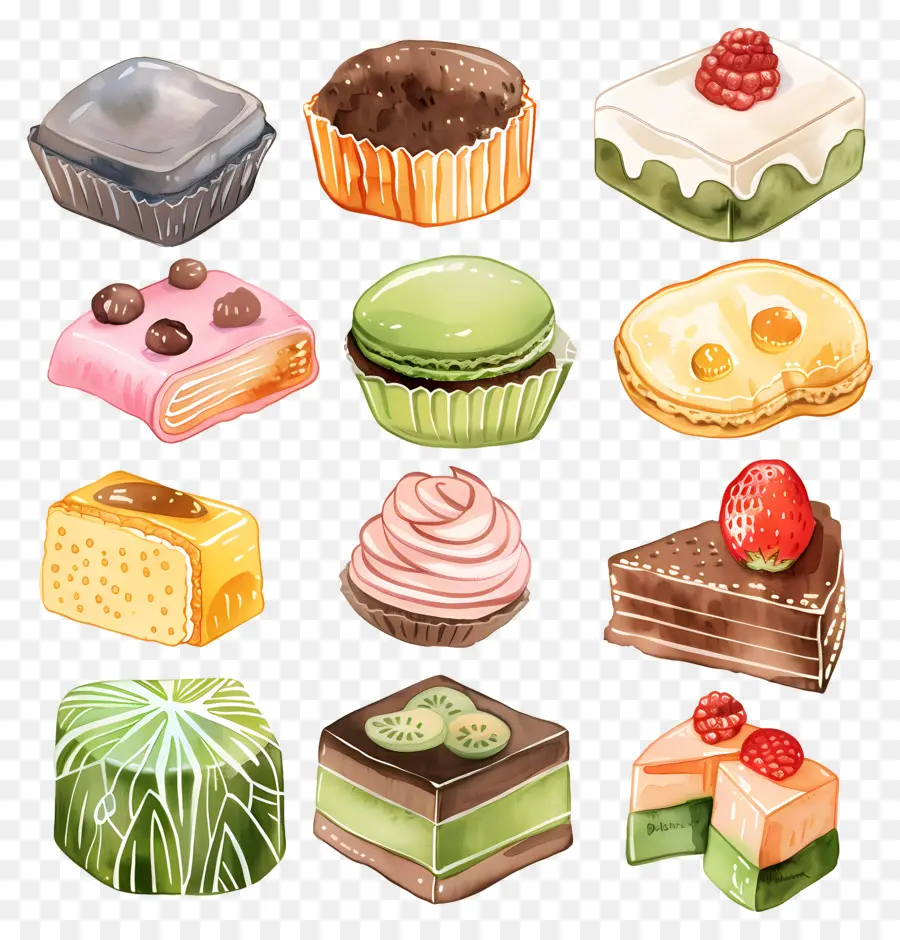 Sobremesas Variadas，Doces PNG