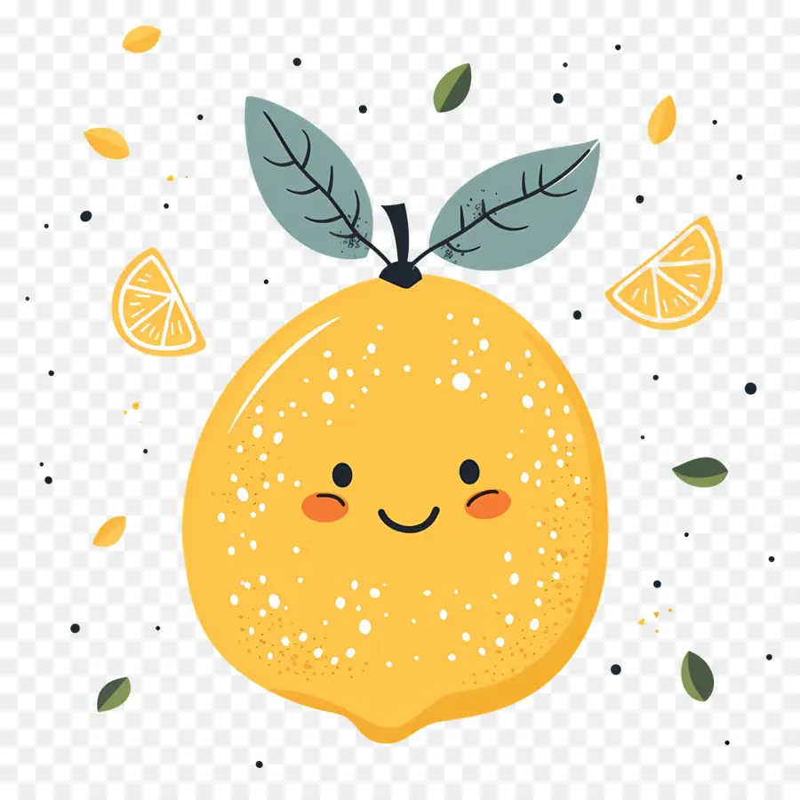 Limão Sorridente，Fruta PNG