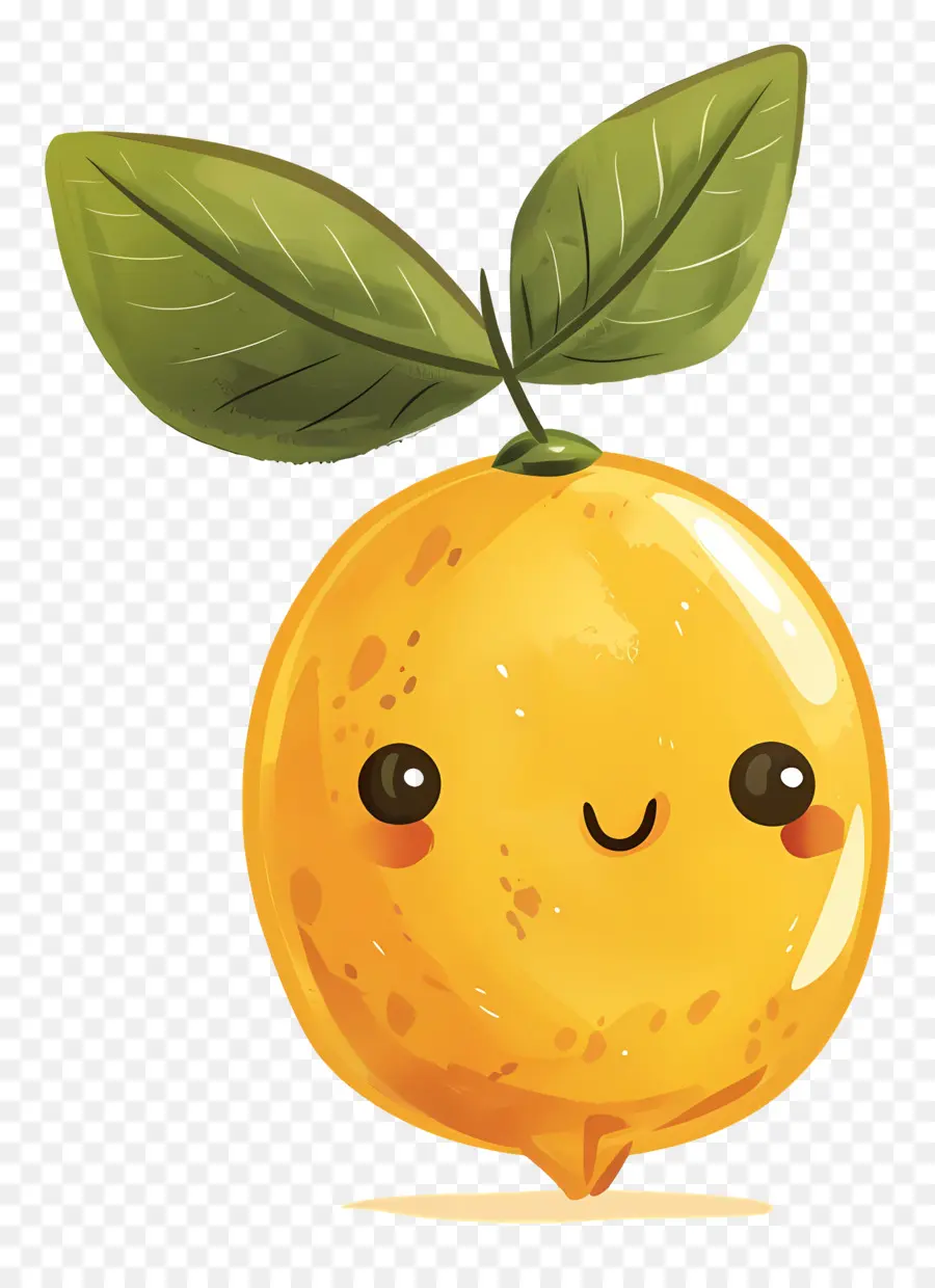 Limão Fofo，Feliz Frutas PNG