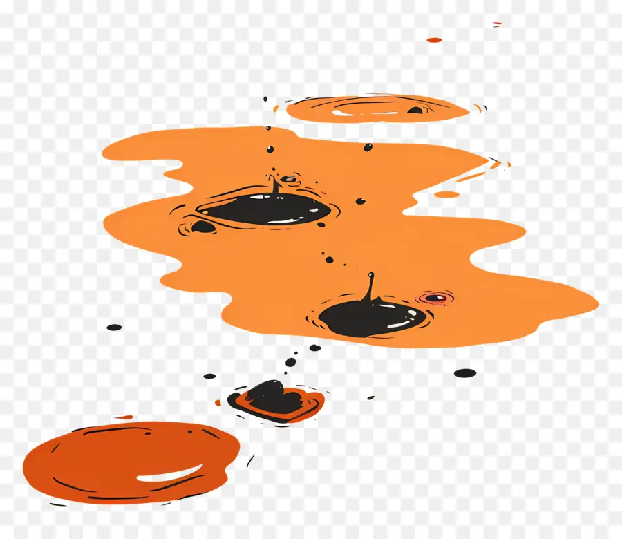 Poças De Lama，O Paint Splatter PNG