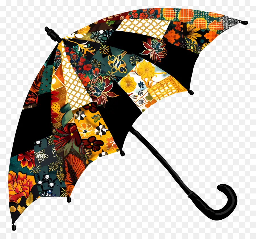 Silhueta De Guarda Chuva，Guarda Chuva Colorido PNG