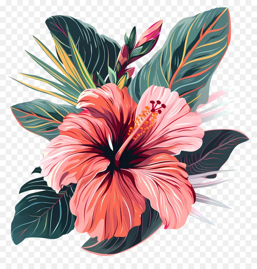 Flores，Hibisco PNG