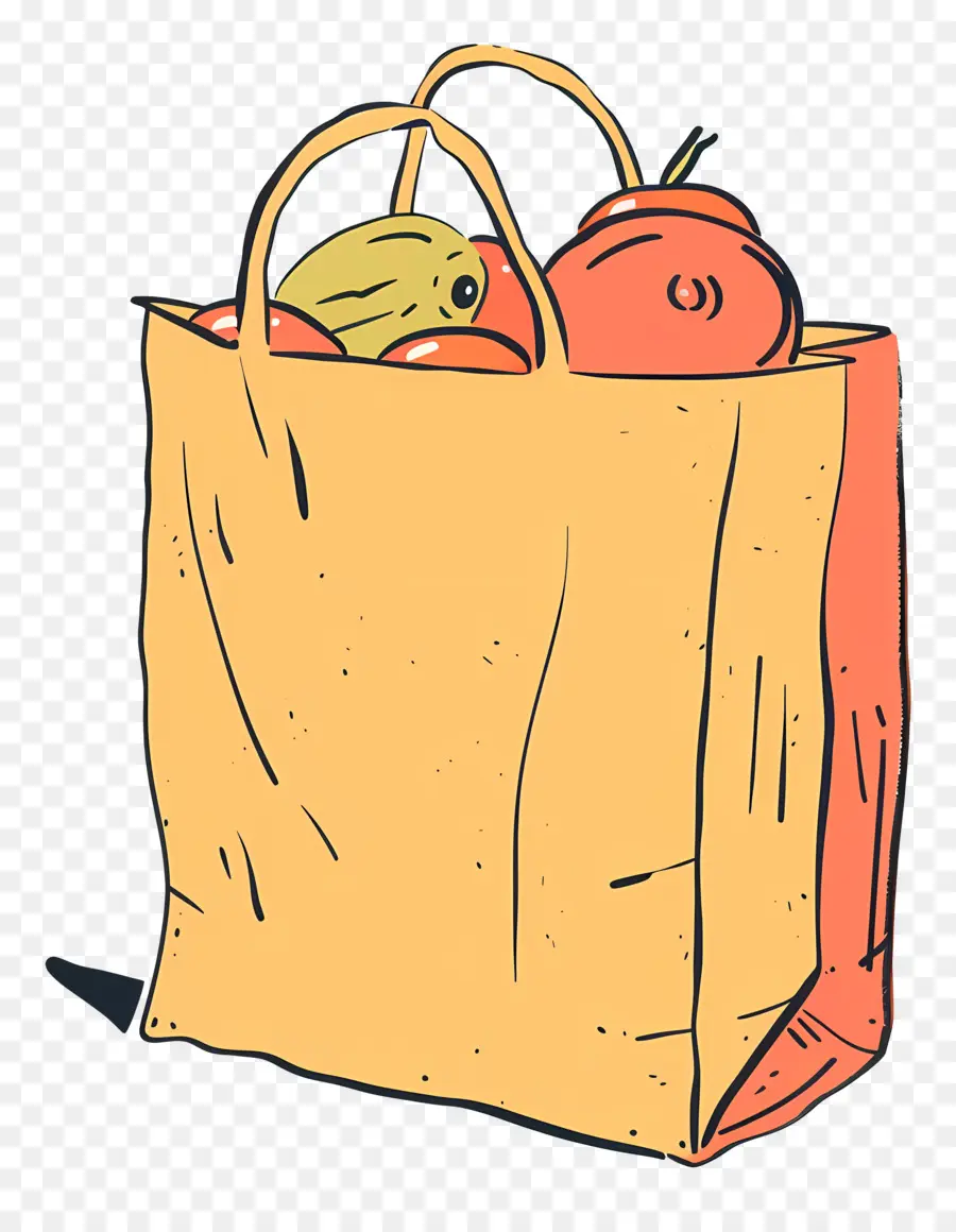 Sacola De Compras，Frutas PNG