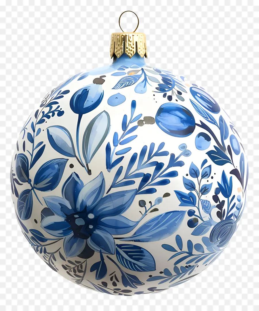 Enfeite De Natal，Ornamento Azul PNG