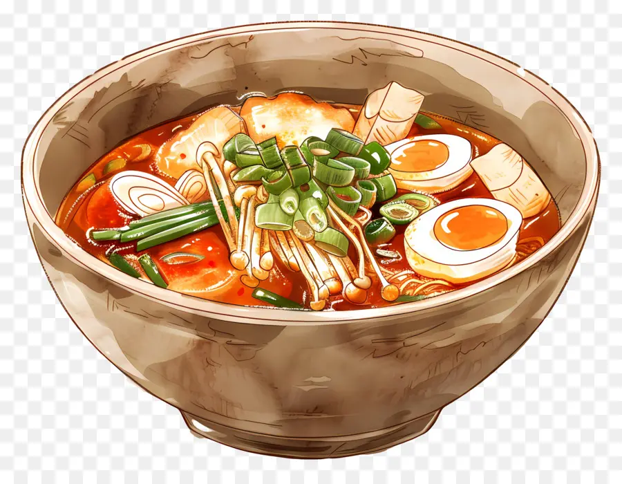 Tteokbokki Brega，Sopa De Macarrão Ramen PNG