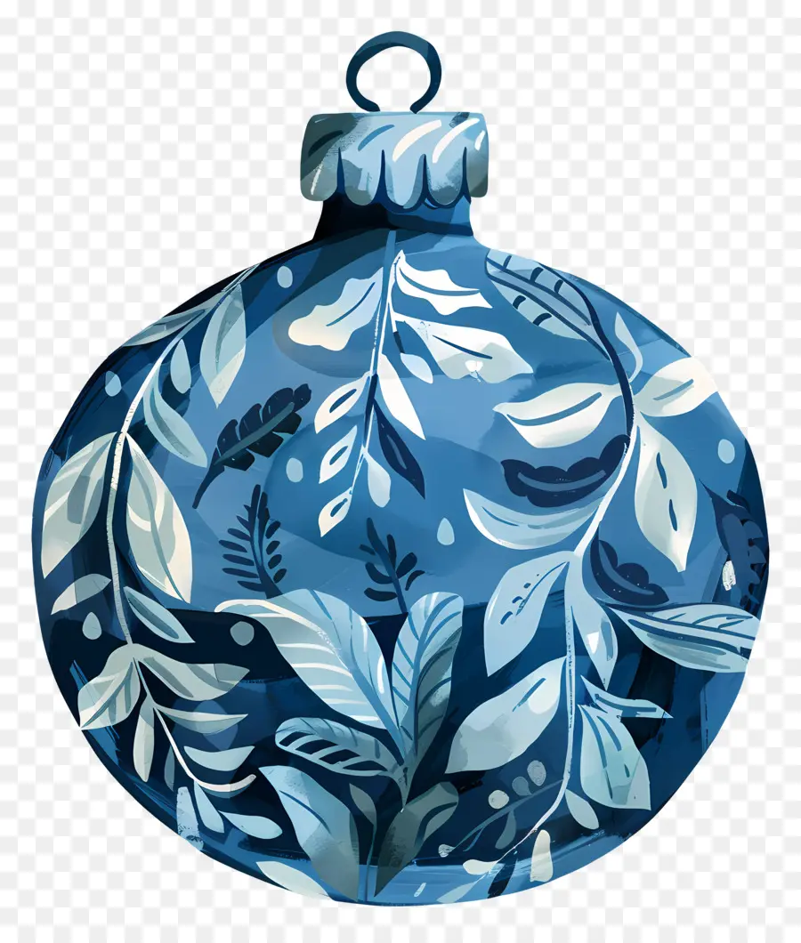 Enfeite De Natal，Ornamento Azul PNG