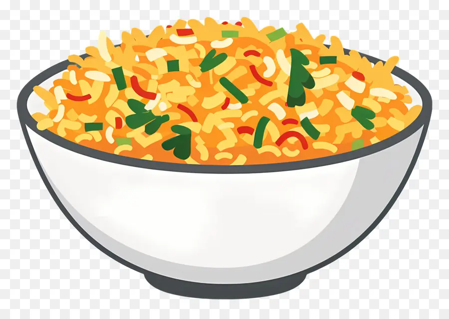 Tigela De Arroz Frito，Arroz PNG