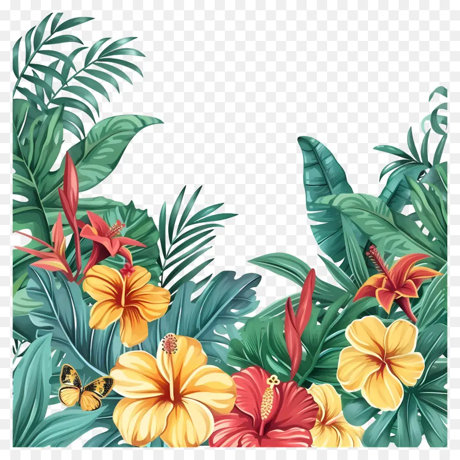 Plantas Tropicais，Folhas PNG