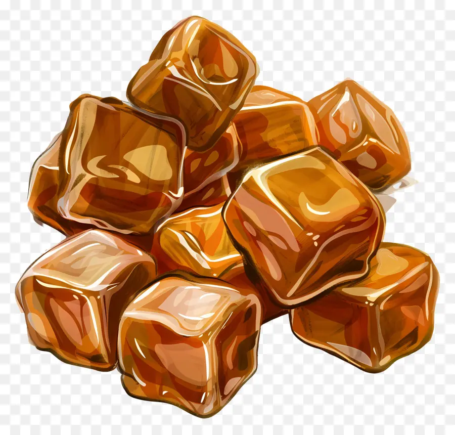 Cubos De Caramelo，Doces PNG