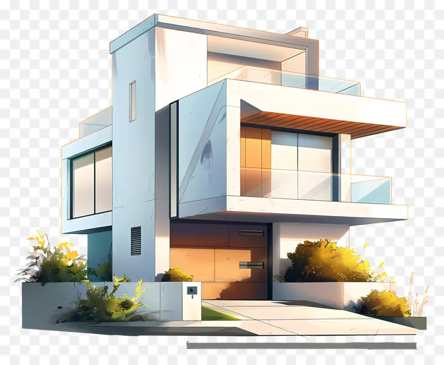 O Modern House，Arquitetura Moderna PNG