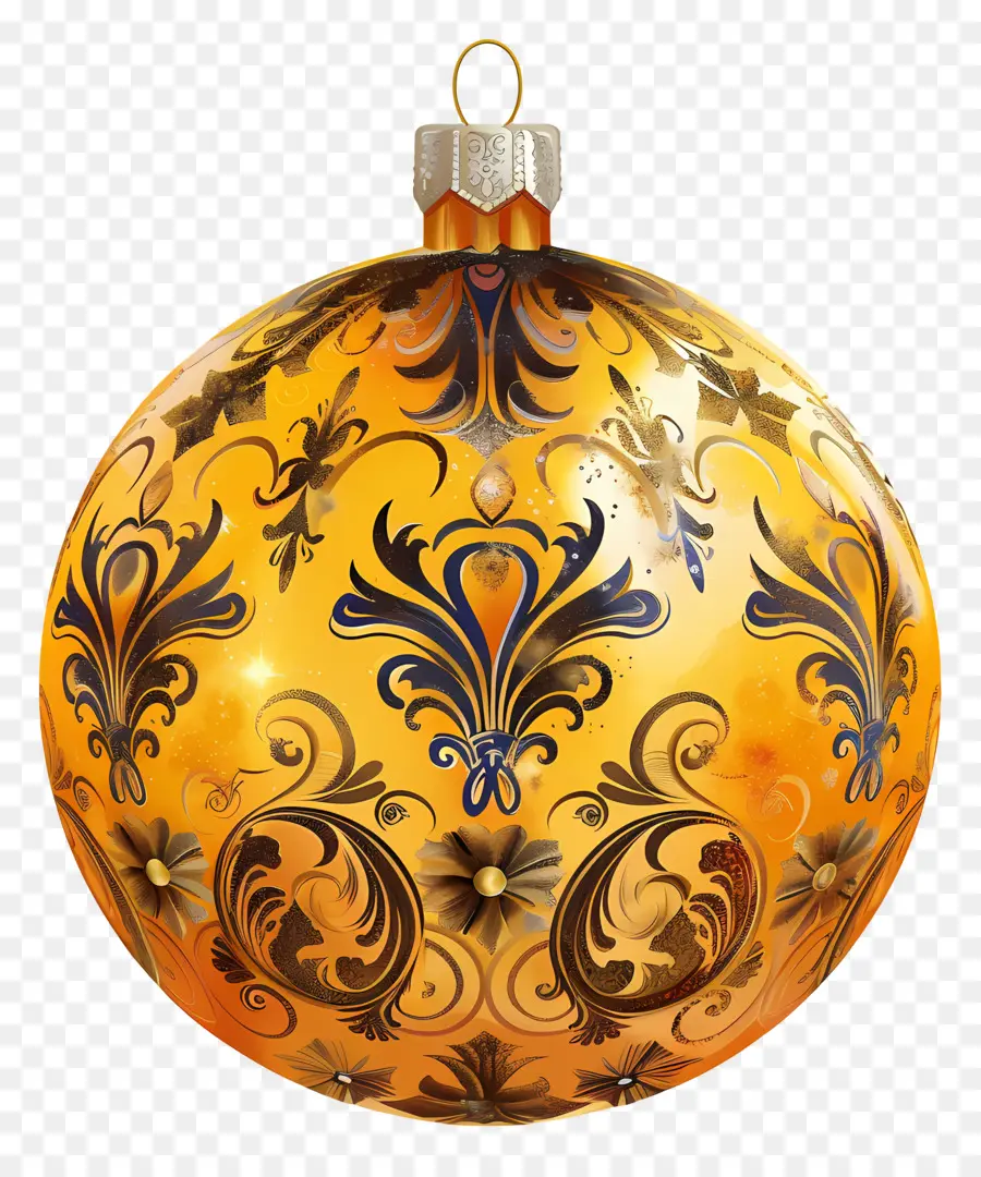 Enfeite De Natal，Amarelo Ornamento PNG