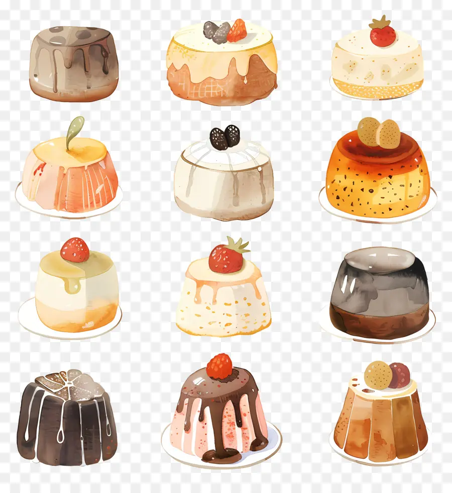 Puddings，Sobremesas PNG