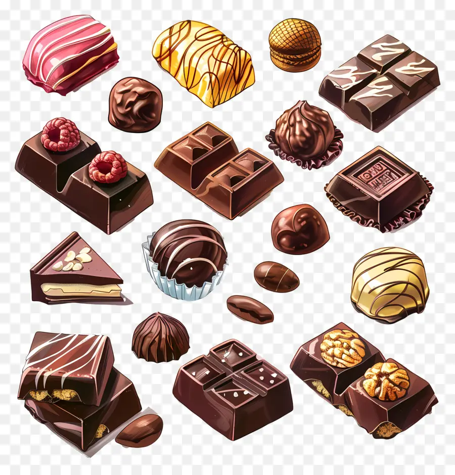 Chocolates，Doces PNG