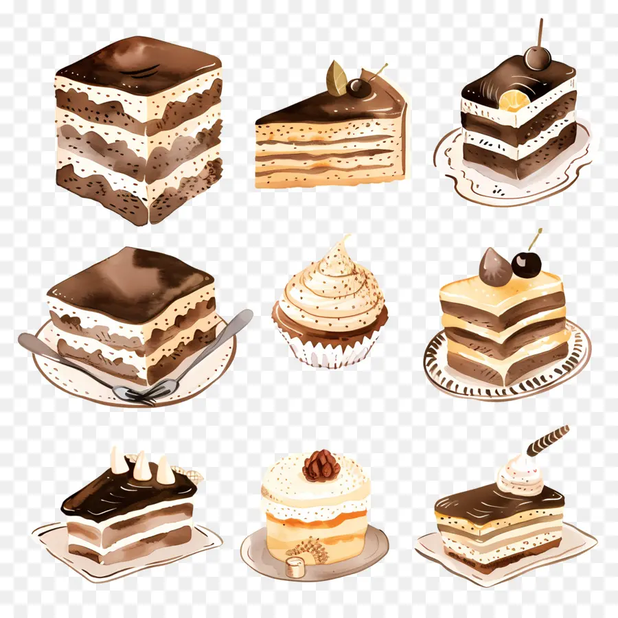 Tiramisu，Bolos PNG