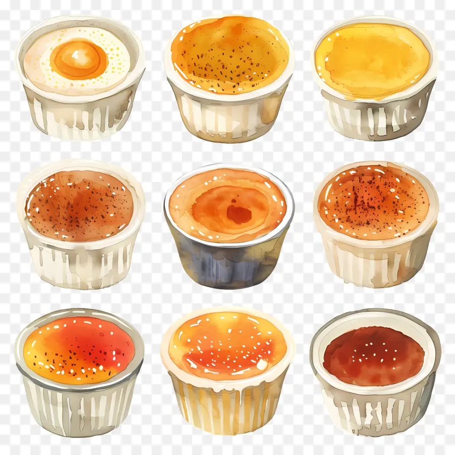 Crème Brûlée，Cozinha Francesa PNG