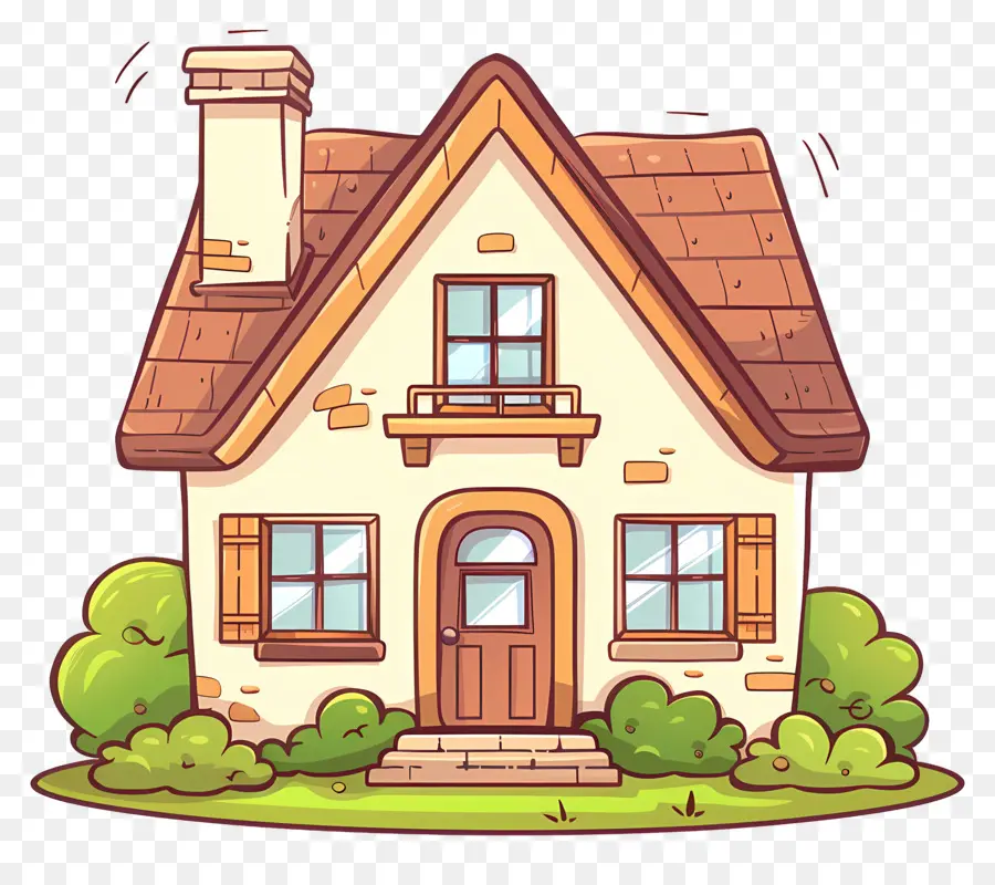 House，Cartoon Casa PNG