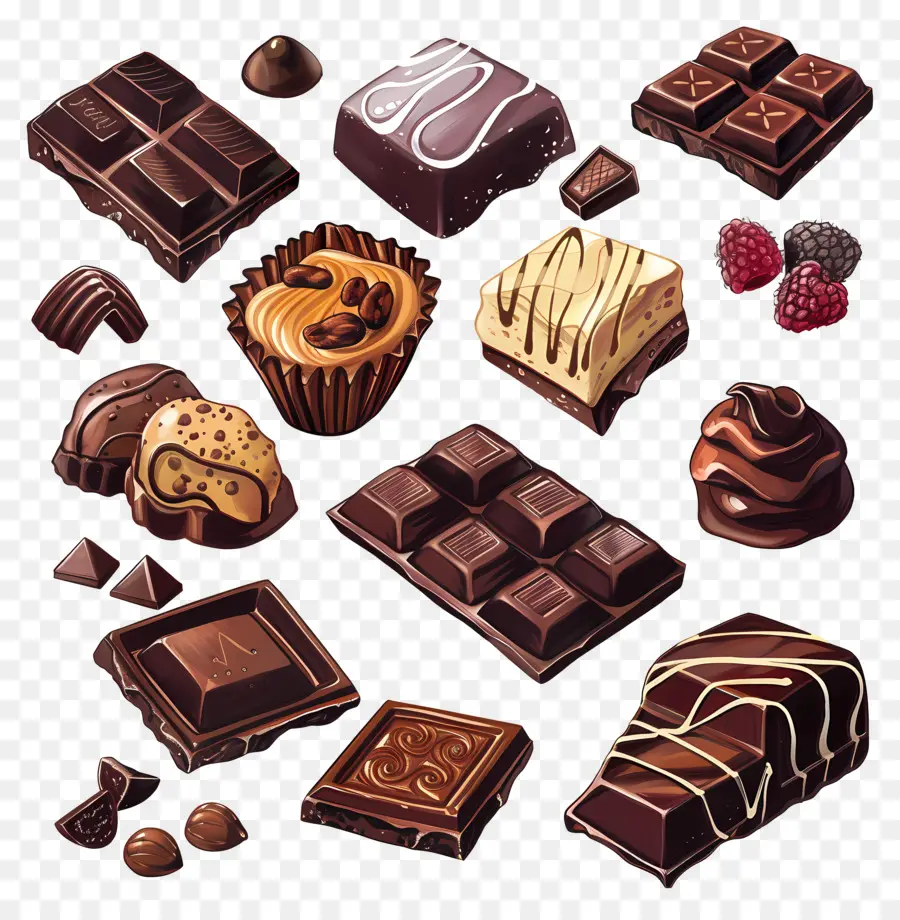 Chocolate，Chocolate Escuro PNG