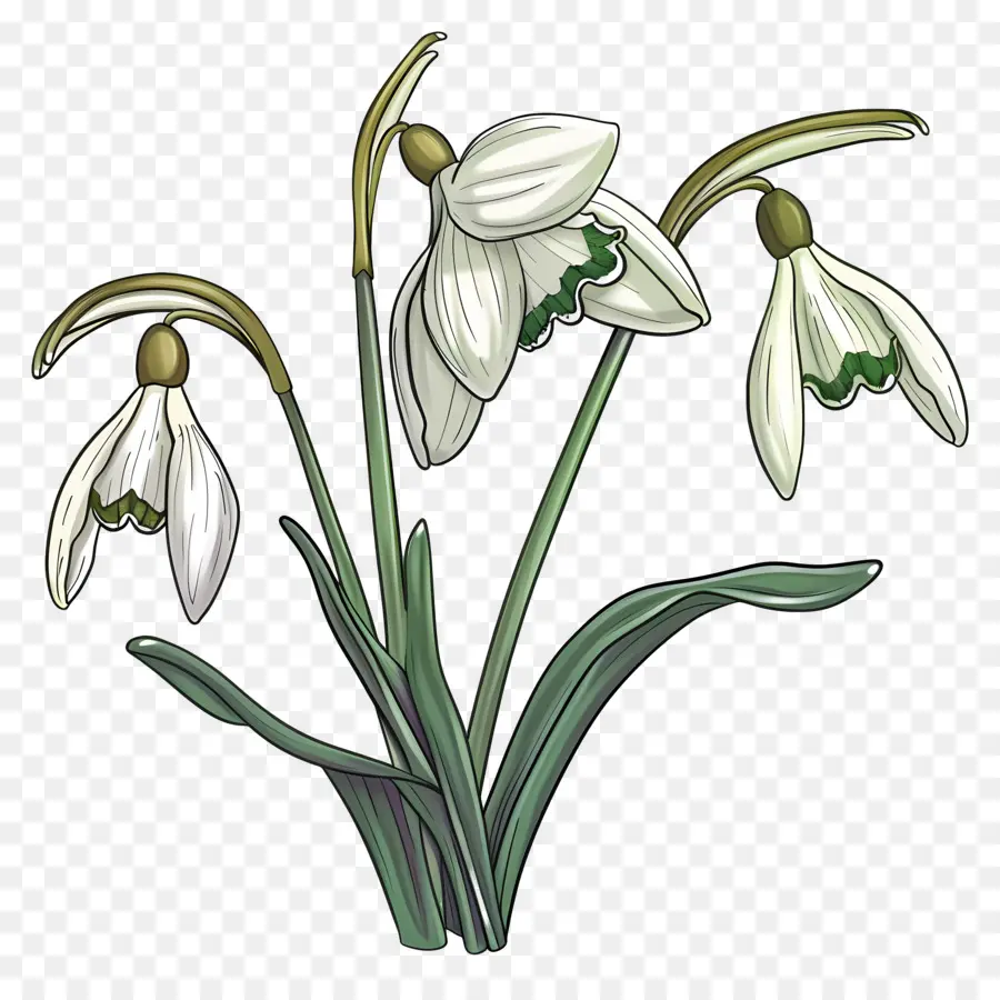 Flor De Neve，Snowdrop PNG