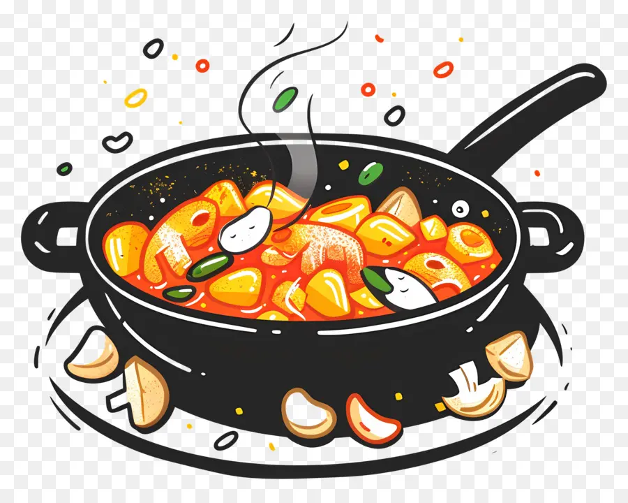 Tteokbokki Brega，Sopa De Cogumelo PNG